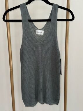 Korye Women's Gray Knit Tank Top